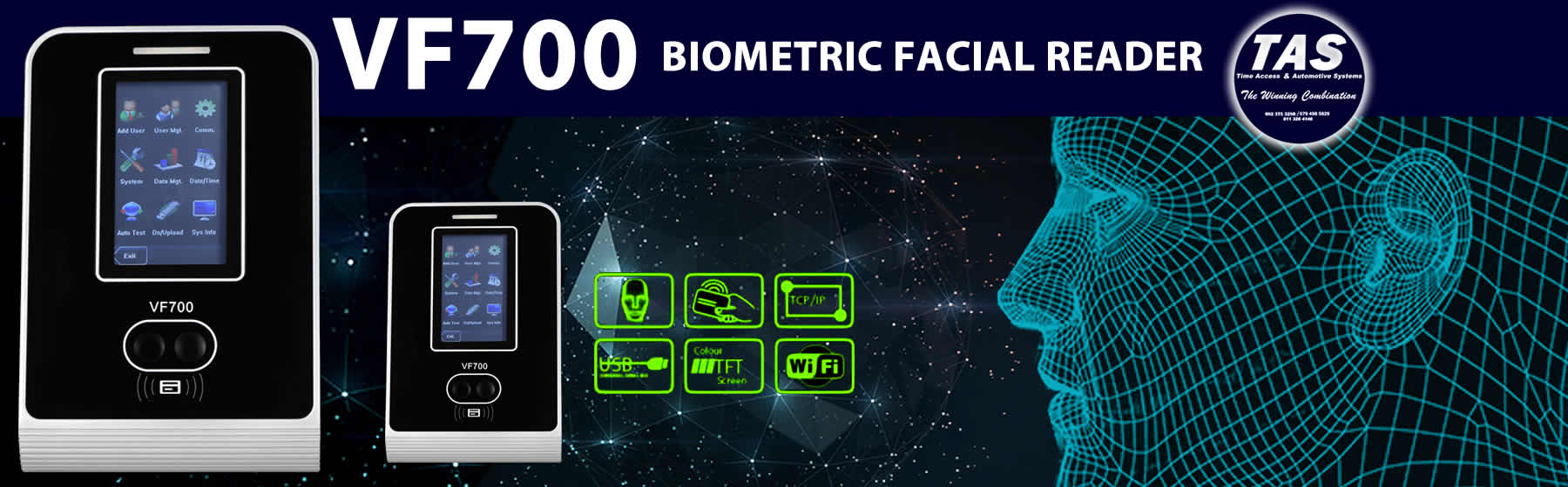 VF700 biometric-facial readers banner