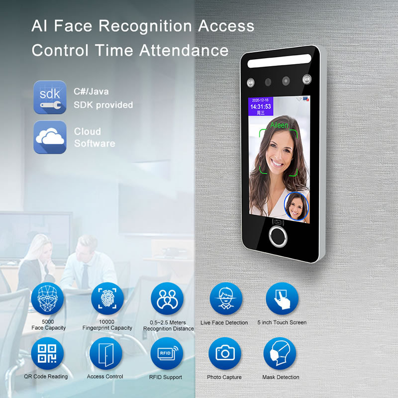 AI07F Dynamic Facial and Fingerprint Recognition System Terminal ...